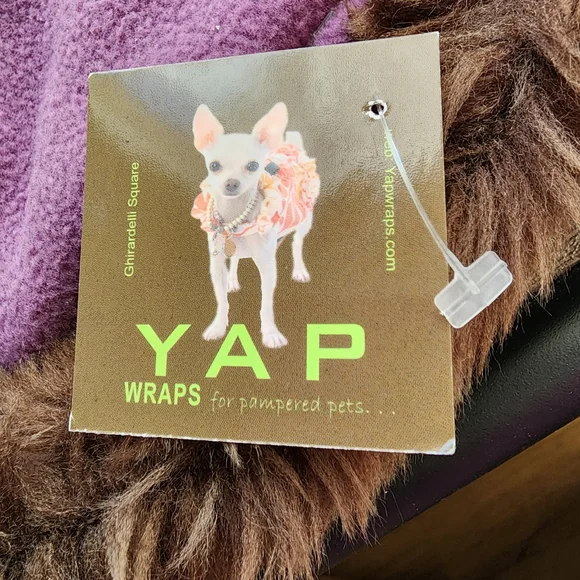 DOG Coat EAST SIDE COLLECTION Nylon & Furry Baby Animal Purple Jacket Coat NWT's - Picture 16 of 16